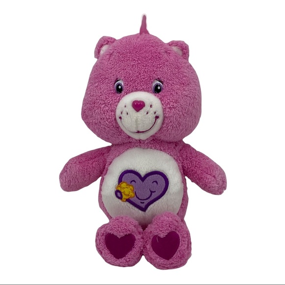 Care Bears Other - Care Bears Take Care Bear Pink With Purple Heart